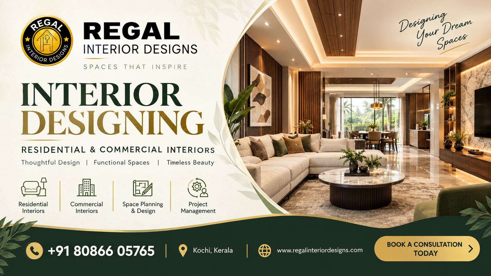 Regal Interior Designs – Premium Interiors in Kochi 