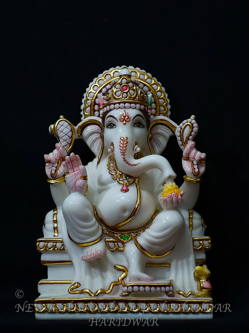 Ganesh White Marble Murti | Ganesh Marble Murti Price