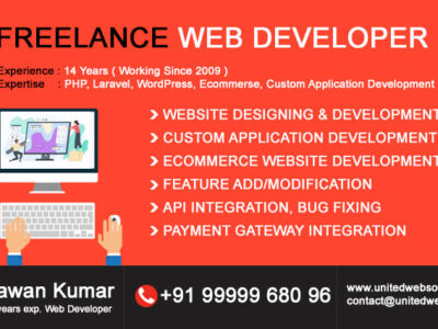 Hire best affordable web designer, developer freelancer from Delhi, India at UnitedWebSoft.in