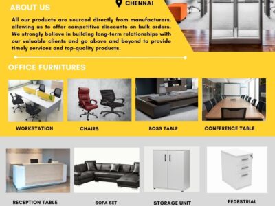 Office Furniture for sale in Chennai.