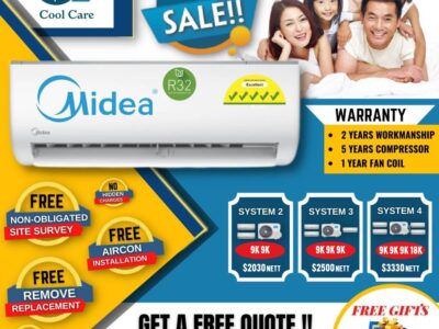 Midea aircon service & repair , singapore