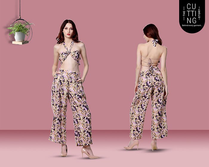 Affordable Stylish Pink Hue Co-ord Set at The Cutting Story