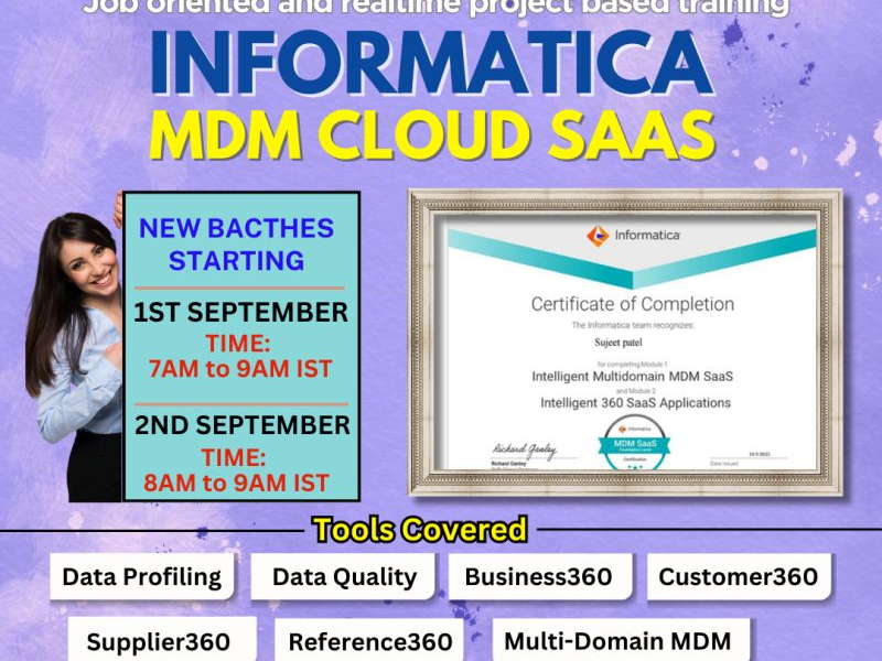 Informatica MDM cloud SaaS Online Training