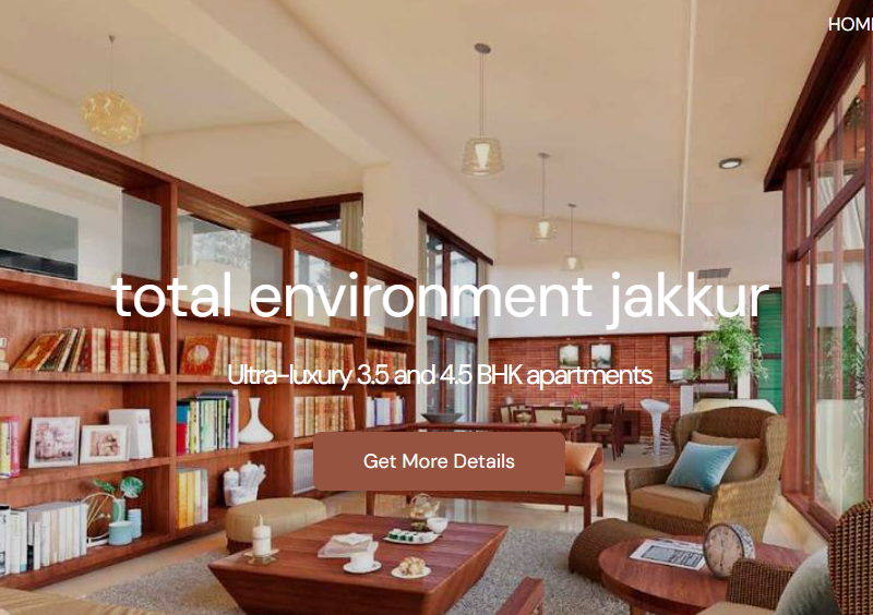 total environment jakkur Ultra-luxury 3.5 and 4.5 BHK apartments