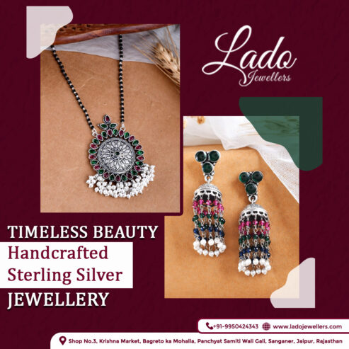 Buy Designer Silver Jewellery Online For Women in Indi