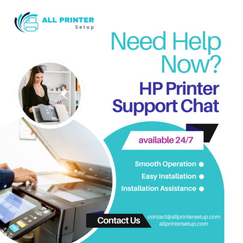 hp printer support chat