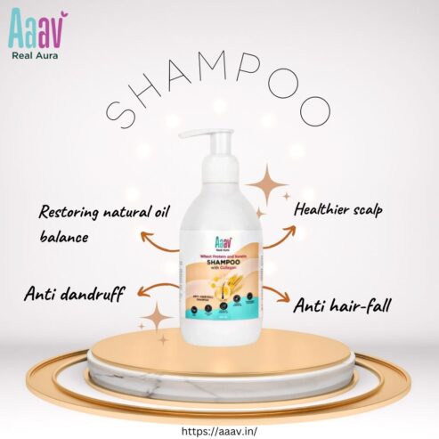 Aaav Wheat Protein & Keratin Shampoo for Hair