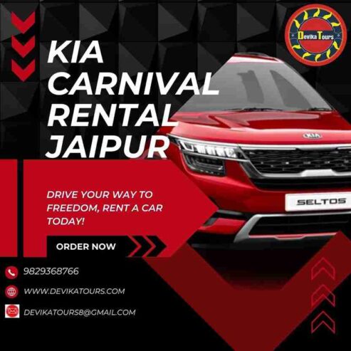 Kia carnival rental Jaipur