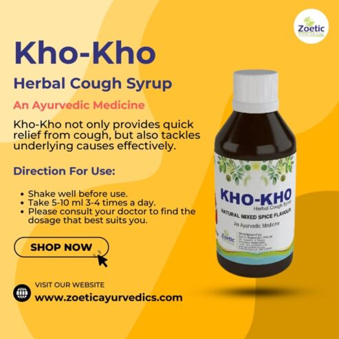 Relieve Cough Naturally – Try Kho Kho Ayurvedic Syrup