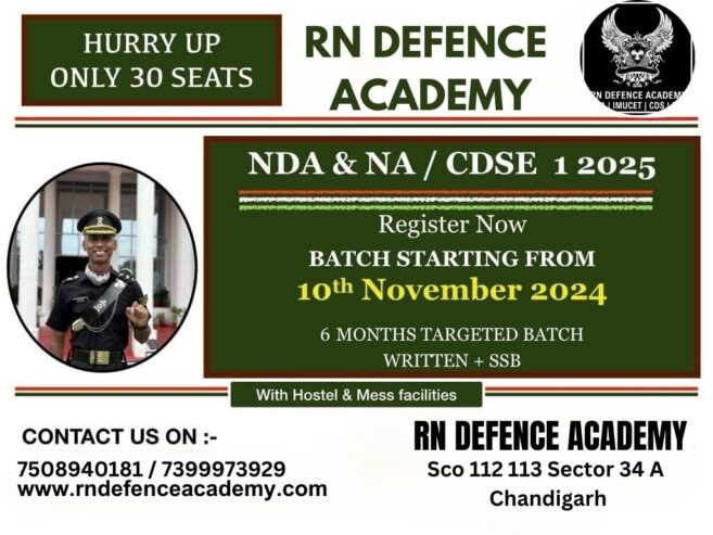 Best NDA Coaching In Chandigarh