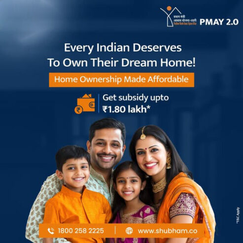 Apply PMAY Urban 2.0 – Get Subsidy upto Rs. 1.80 Lakh