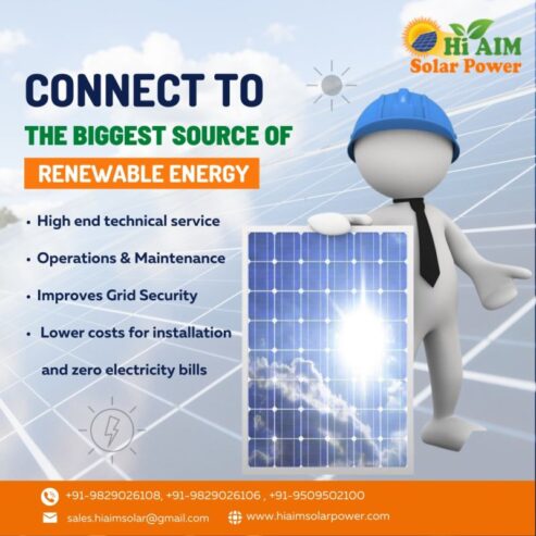 Solar energy company in Jaipur – Hiaimsolarpower