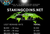 Stakingcoins.net find rewards and create passive incom