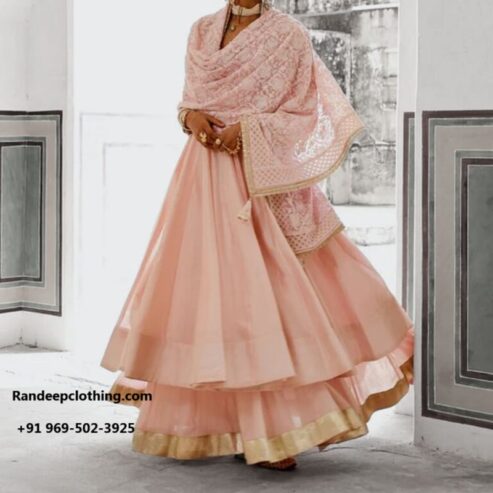 Pink Anarkali Set | Randeepclothing