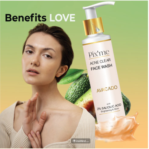 Salicylic Acid with Avocado Face wash for Acne – Pix’