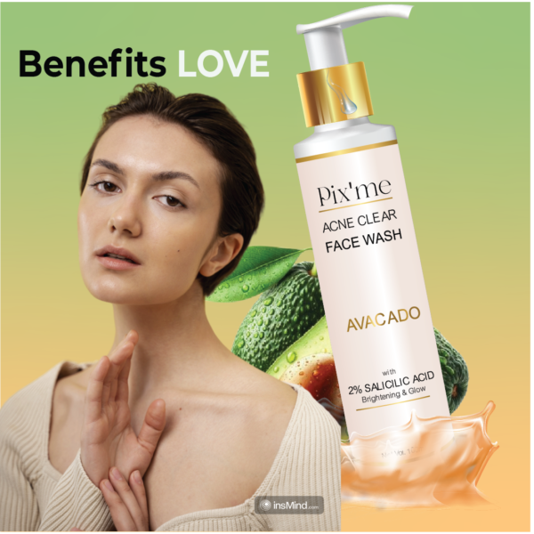 Salicylic Acid with Avocado Face wash for Acne – Pix’