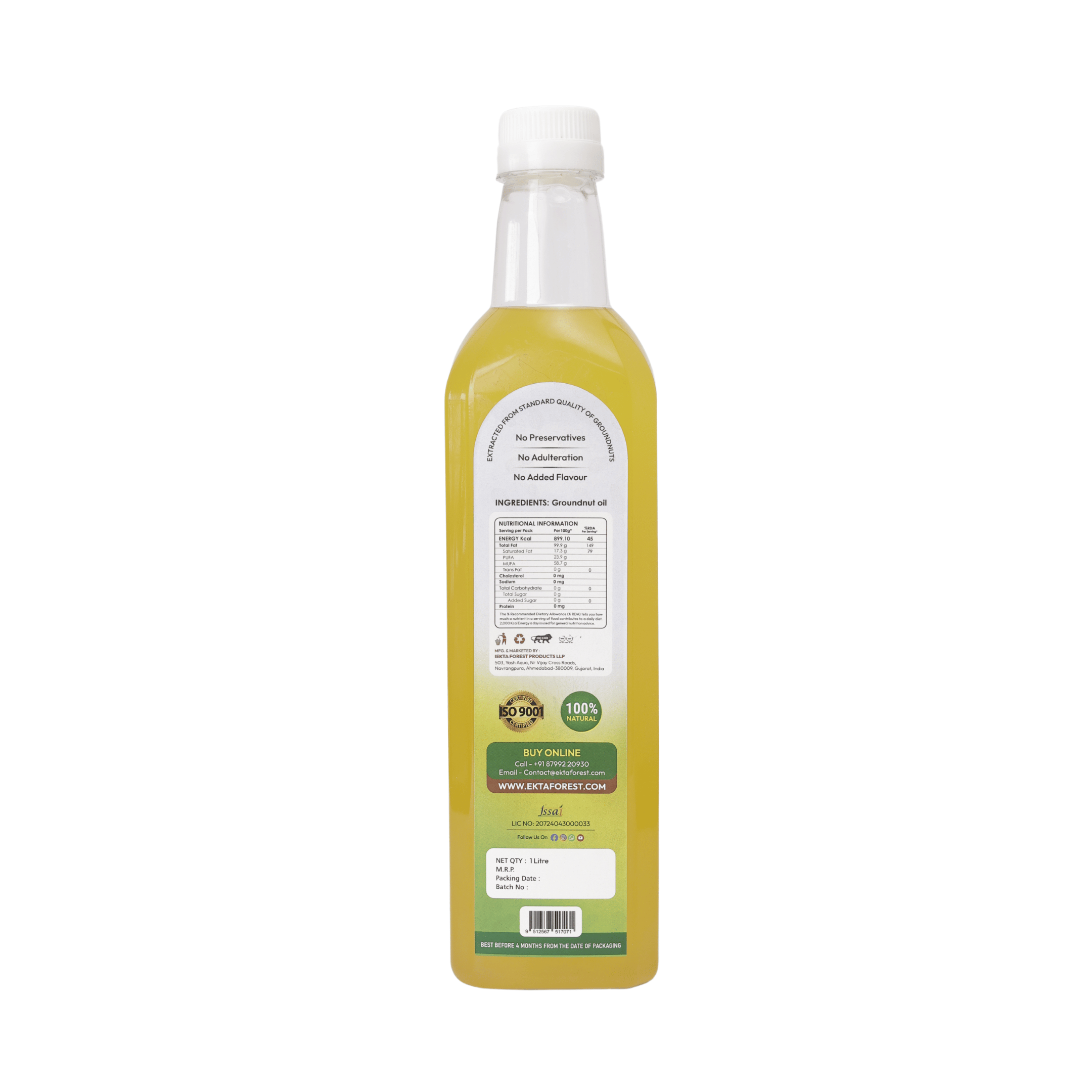 Buy Wood Cold Pressed Groundnut Oil Online – Pure & He
