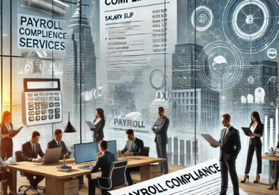 DALL·E-2025-02-18-20.45.29-A-professional-business-setting-in-Gurgaon-India-depicting-payroll-compliance-services.-The-image-shows-a-modern-office-environment-with-employees-w