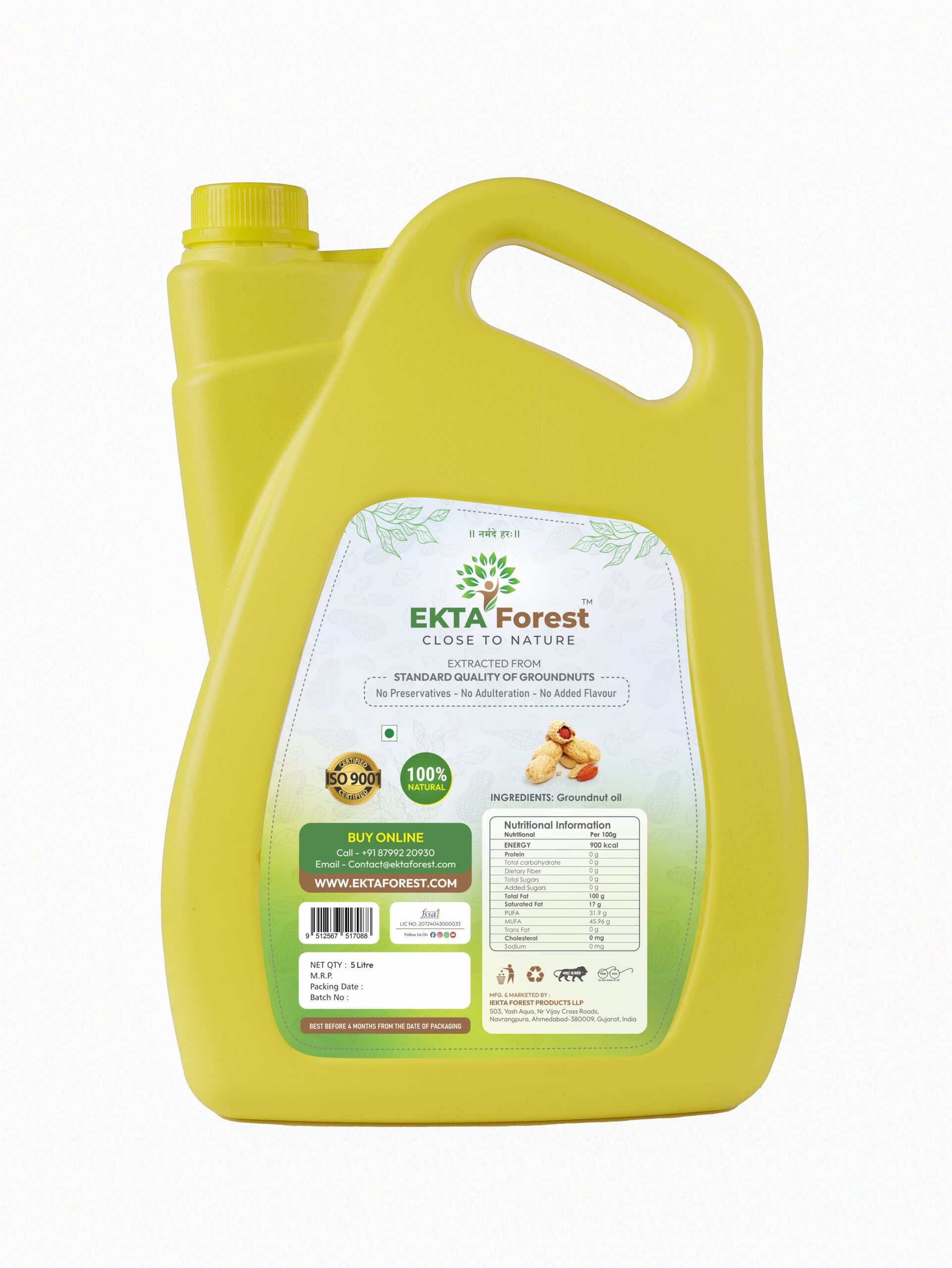 Buy Wood Cold Pressed Groundnut Oil Online – Pure & He