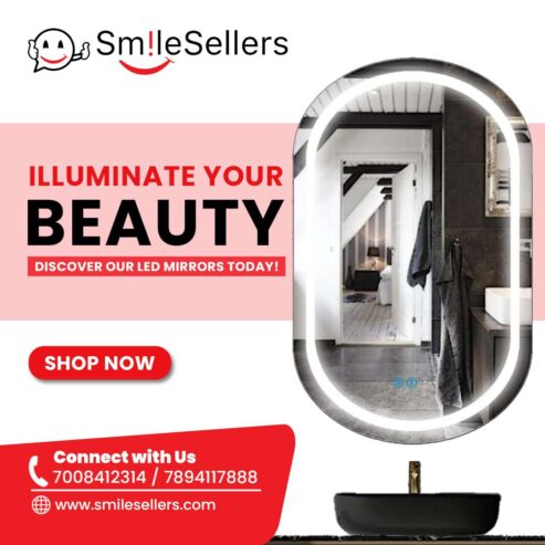 Led Glass Mirror | Smilesellers