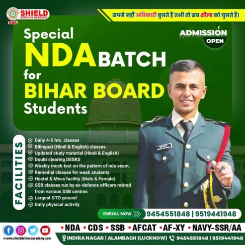 Top NDA coaching in Lucknow Shield defence academy