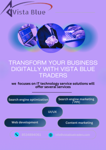 Grow your business with Vista blue traders