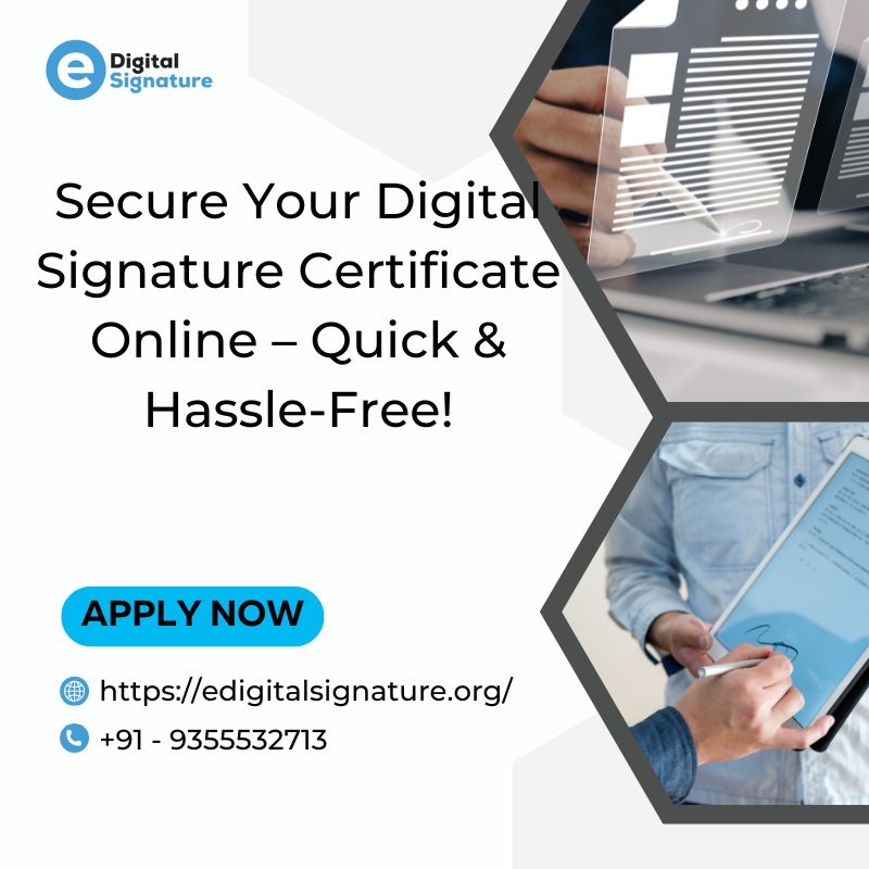 Secure Your Digital Signature Certificate Online