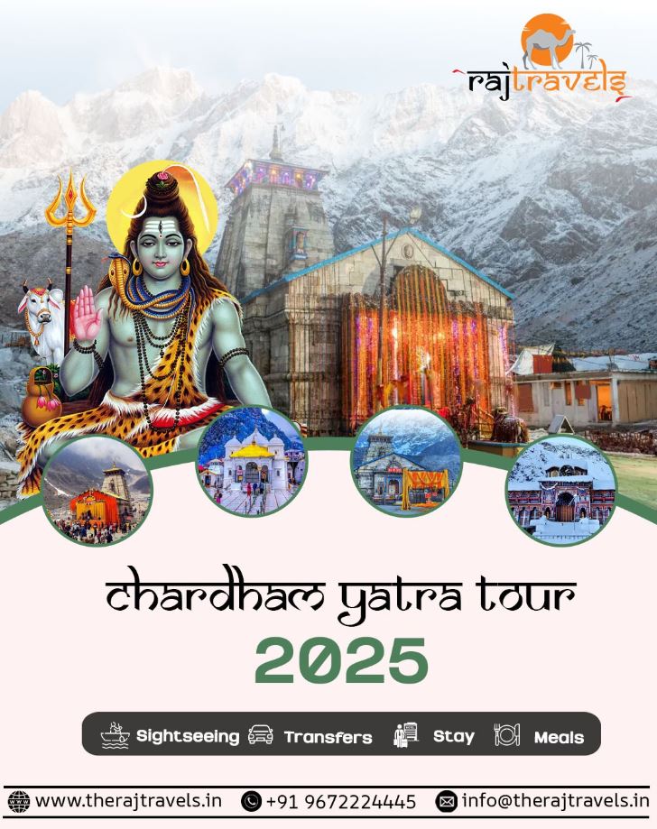 Chardham Yatra Tour 2025 with Raj Travels – Book Now