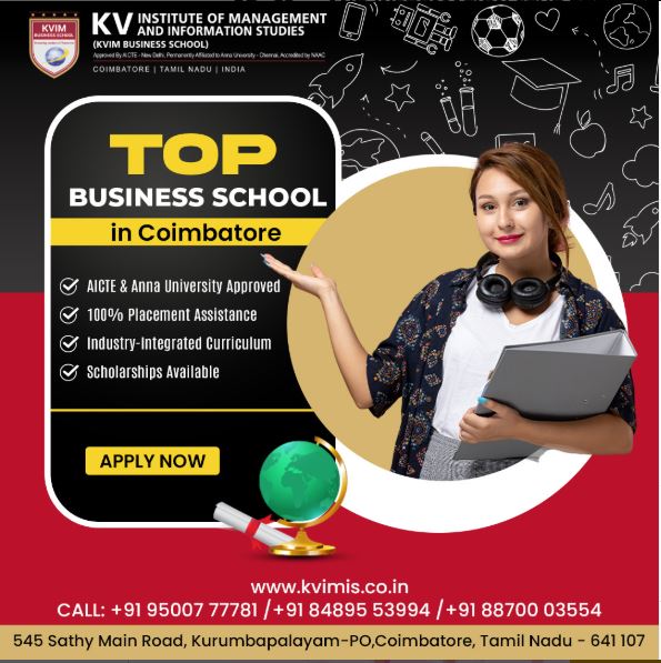 Top B School in Coimbatore Best MBA College Coimbatore