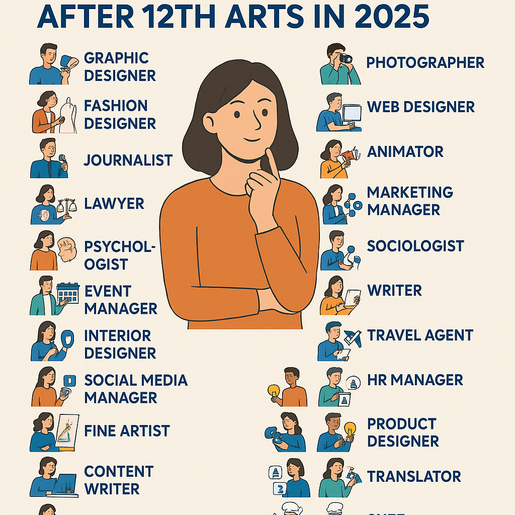 Top 25 Career Options After 12th Arts in 2025