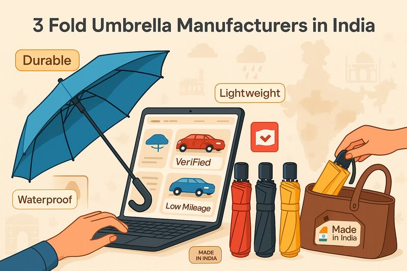 Most Trusted 3 Fold Umbrella Manufacturers in India
