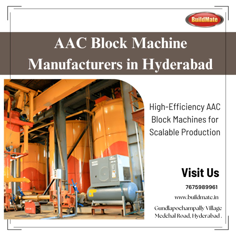 AAC Block Machine Manufacturers | BuildMate