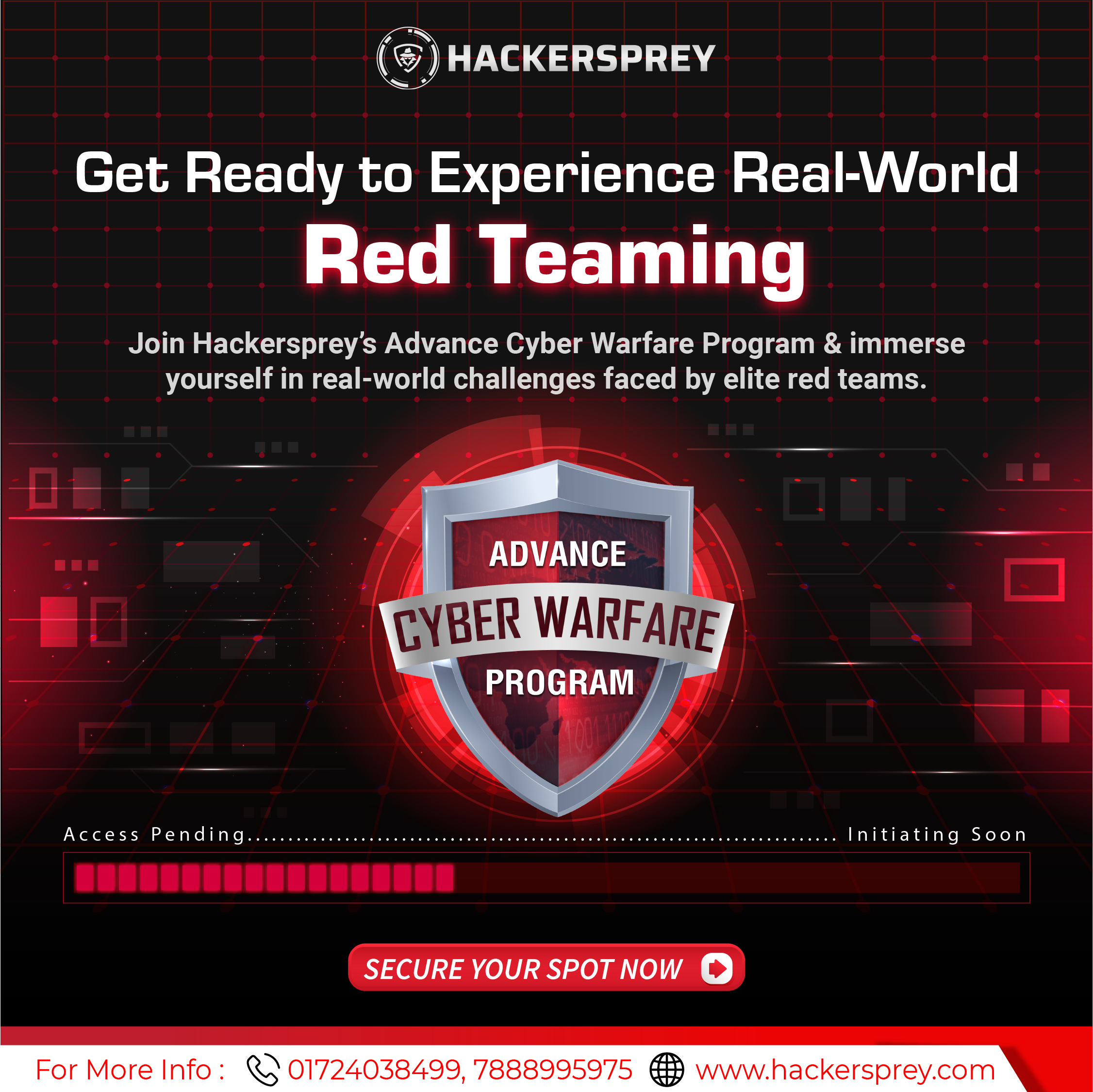 Hackersprey Cybersecurity course in Chandigarh