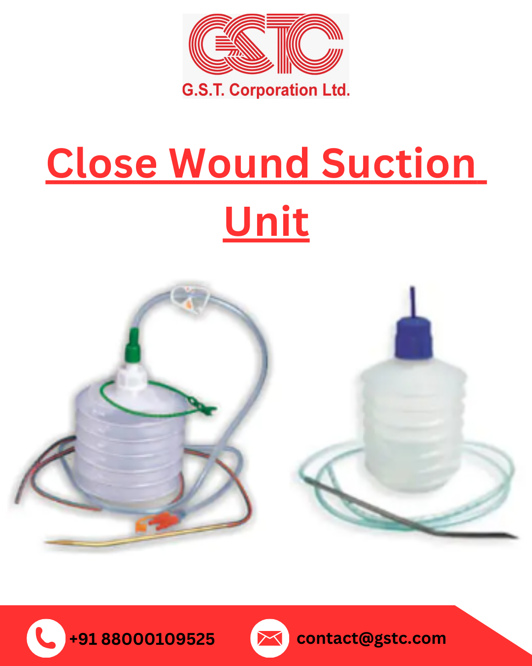 Medical Close Wound Suction Unit – Ready Stock