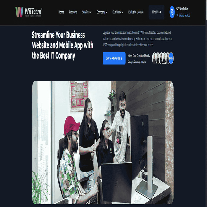 WRTeam is a leading IT services company in Bhuj