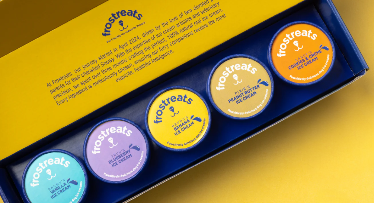 Dog ice cream near me now at Frostreats