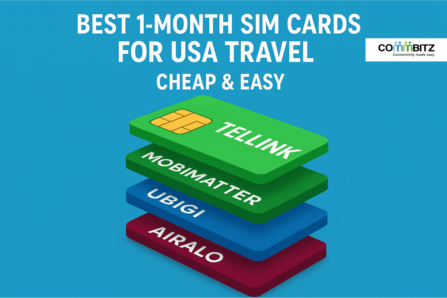 Best 1-Month SIM Cards for USA Travel – Cheap & Easy