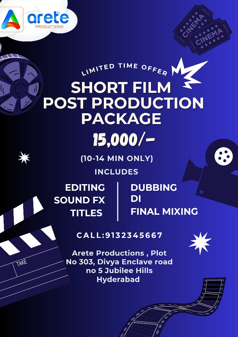 🎬 Short Film Post Production Package – Only ₹15,000 |