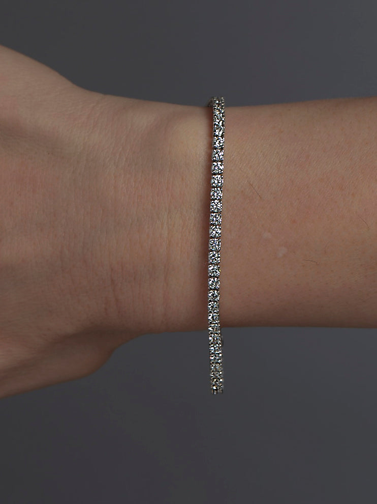 Elegant 5ct Lab Grown Diamond Tennis Bracelet – Luxury