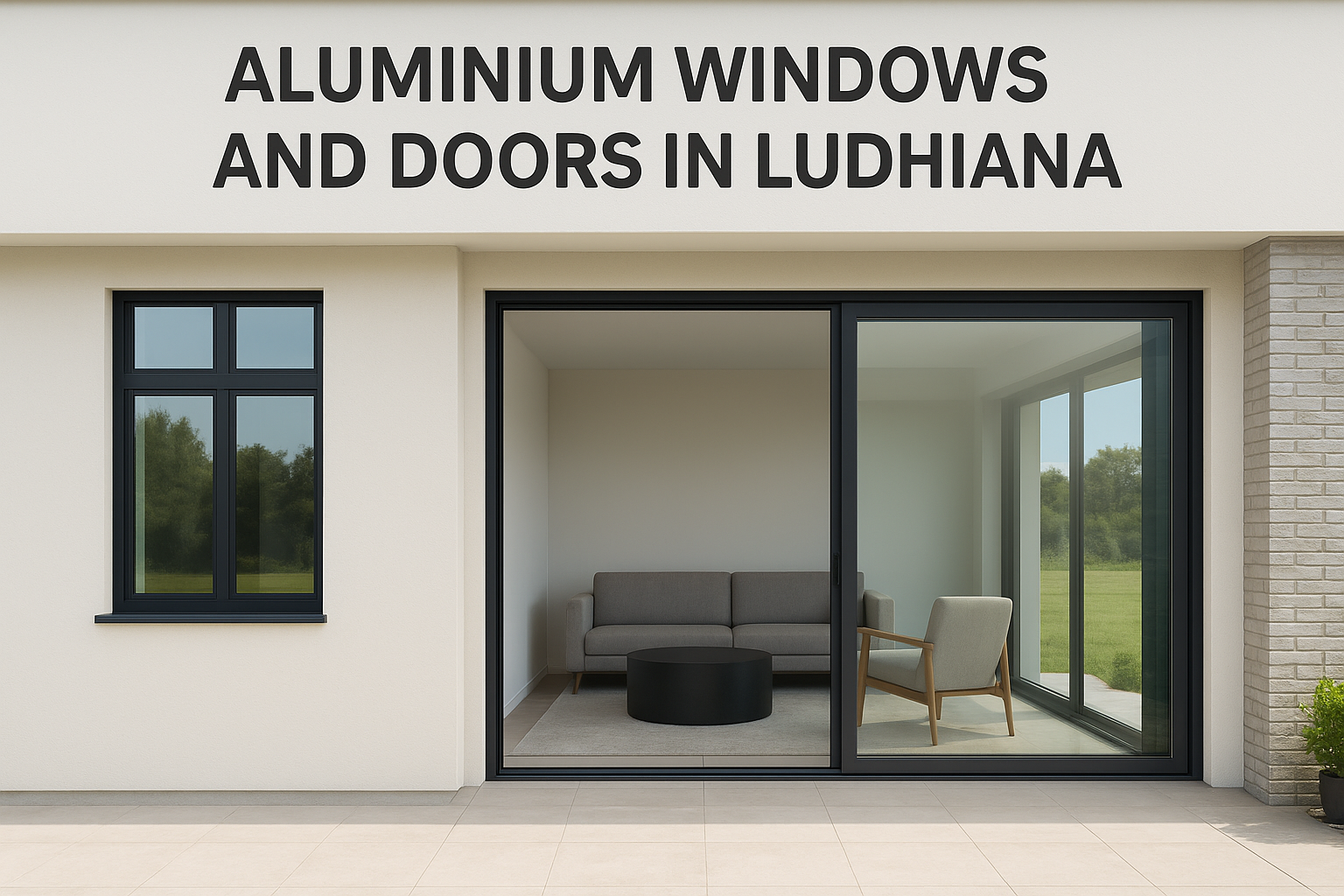 Aluminium windows and door in Ludhiana