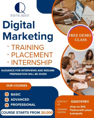 Digital marketing training in hyderabad | Digital Ques