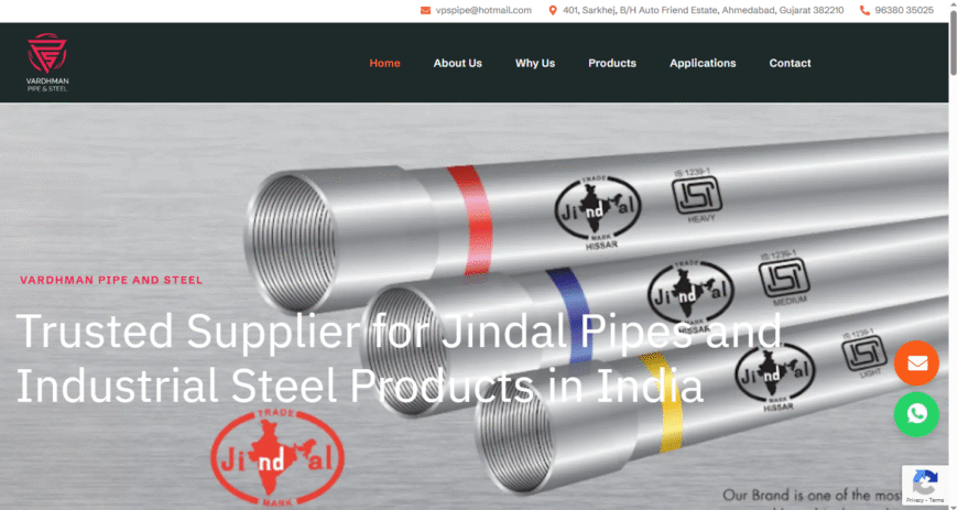 Start Your Own Jindal Pipes Dealership with Vardhaman
