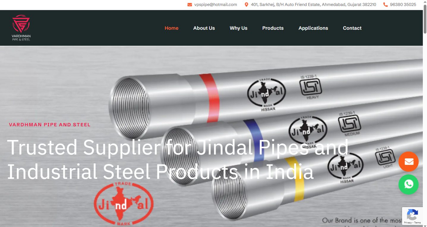 Start Your Own Jindal Pipes Dealership with Vardhaman
