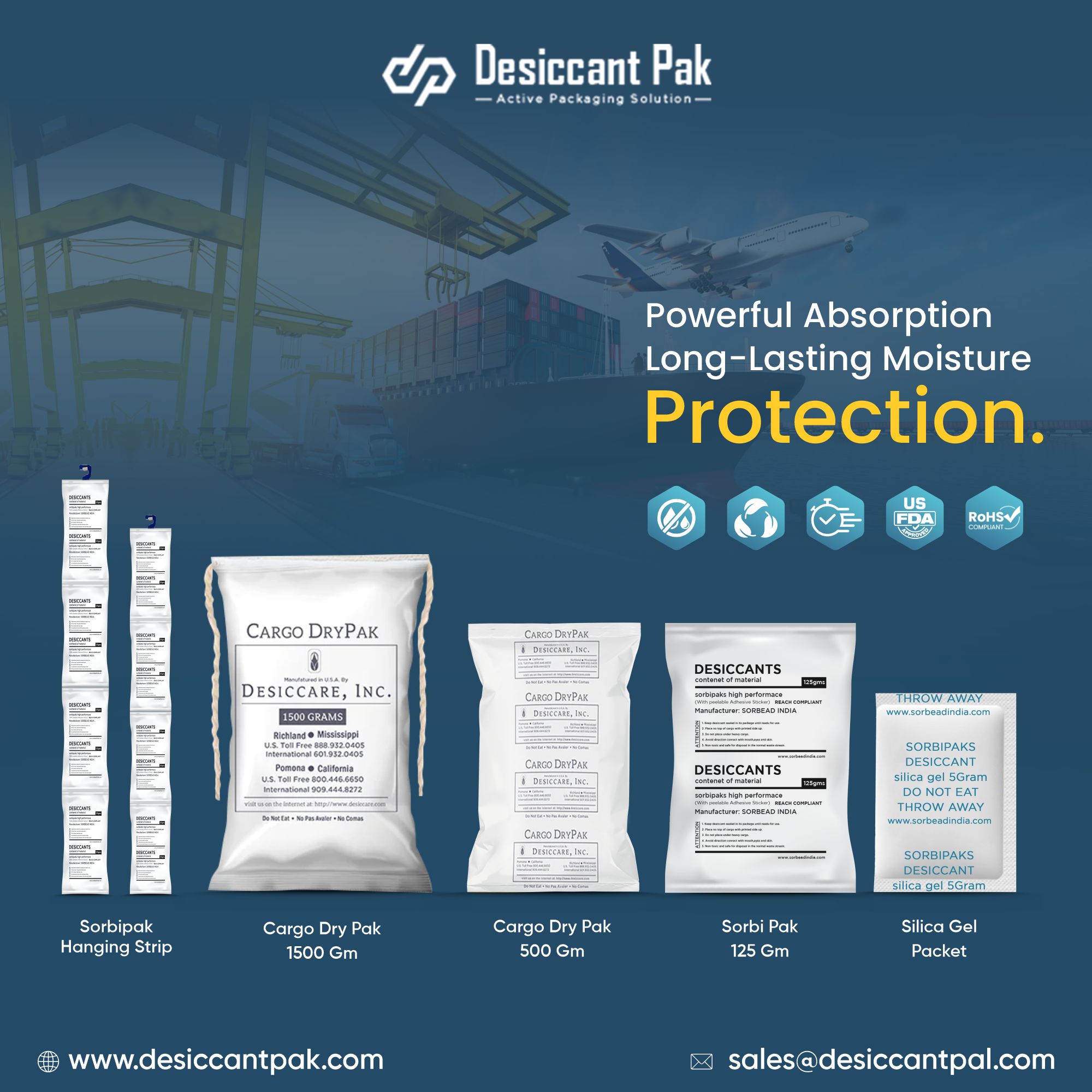 Container Desiccant Bags – Moisture Protection for Shi