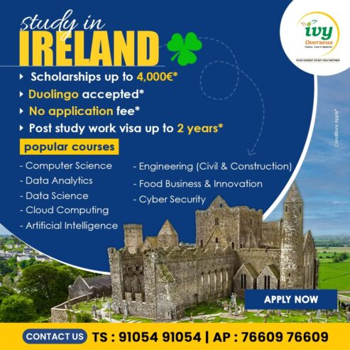 Scholarships for Indian Students to Study in Ireland