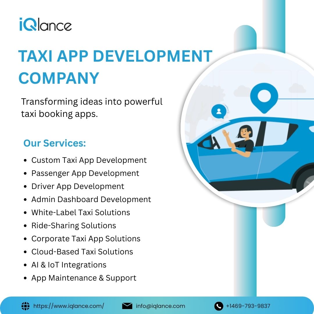 Taxi App Development Services | iQlance Solutions