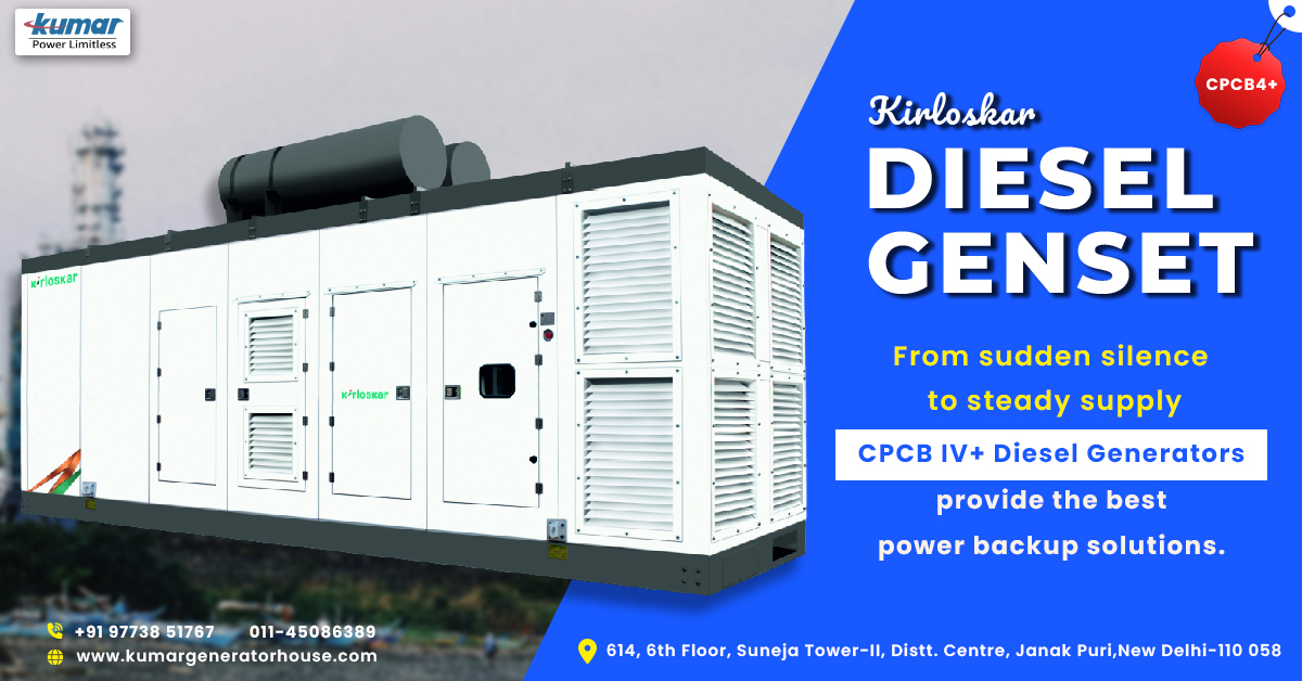 Reliable Power With Kirloskar Diesel Generator