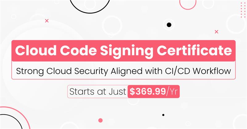 Cloud Code Signing Certificate
