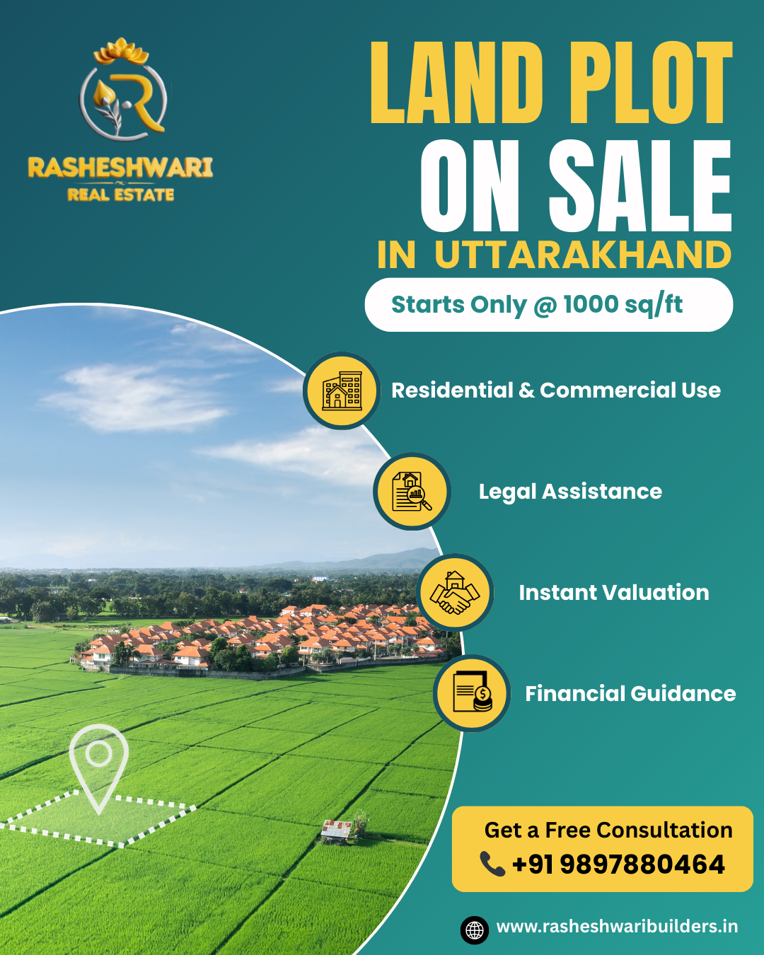 Residential Land for Sale in Uttarakhand | Buy & Sell