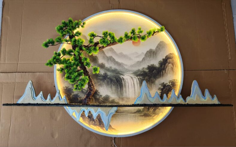 Fairy Garden Unique Wall Decor Metal Lighting Showpice